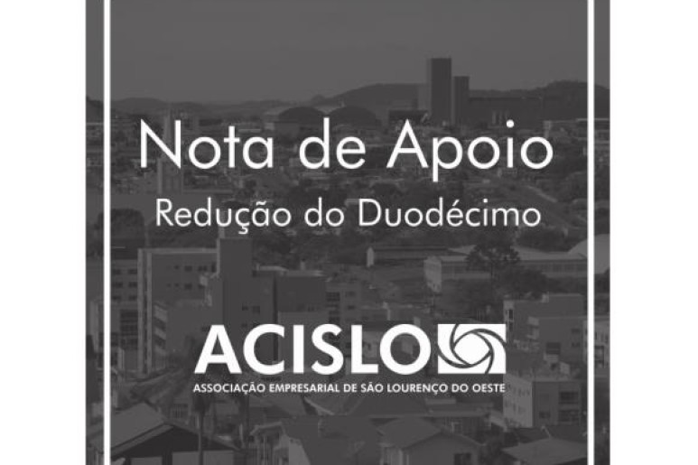 Capa notícia Acislo é favorável à redução do Duodécimo