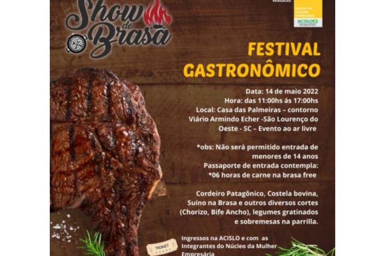 Capa notícia Festival gastronômico: Núcleo da Mulher Empresária da Acislo realiza 1° Show de Brasa 