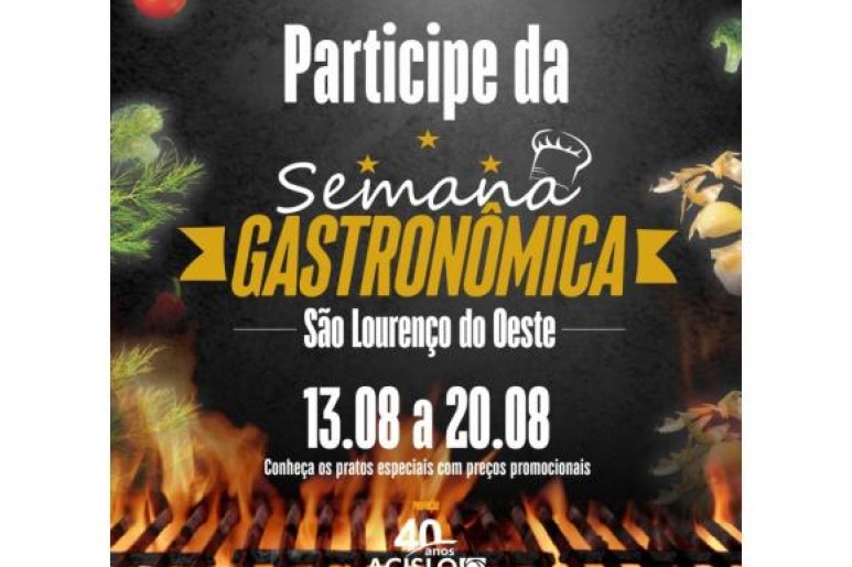 Capa notícia Através da Acislo, São Lourenço do Oeste terá 1ª edição da Semana Gastronômica