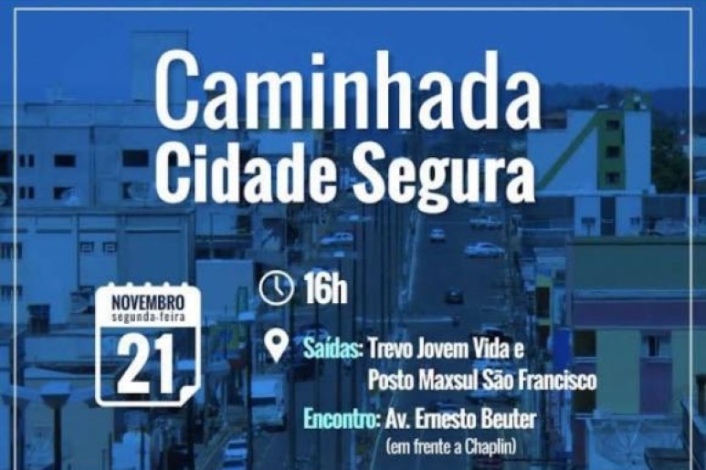 Capa notícia Acislo apoia campanha Cidade Segura e chama associados para caminhada